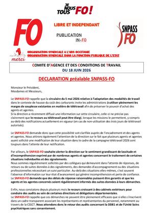 ARS OCCITANIE Déclaration préalable FO 18 06 26