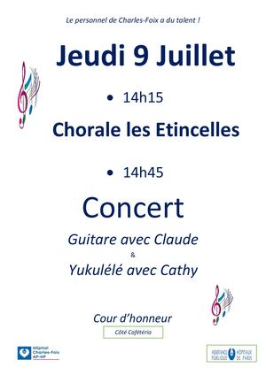 Jeudi 9 Juillet Musique Chorale Les Etincelles Et Concert