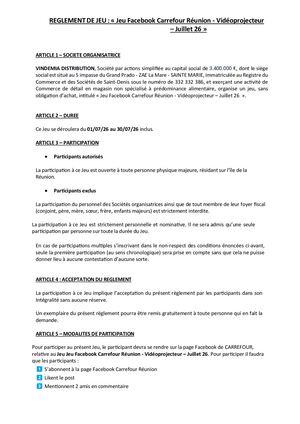 Jeu Fb Crf Hyper Jul26 Reglement De Jeu