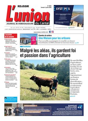L'union Du Cantal N° 3903