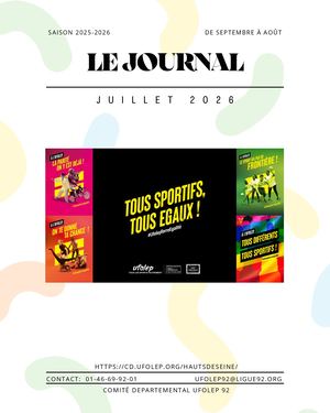 Journal Ufolep 92 Juillet 2026