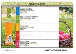 Cantine Semaine 1 à 4 Juillet