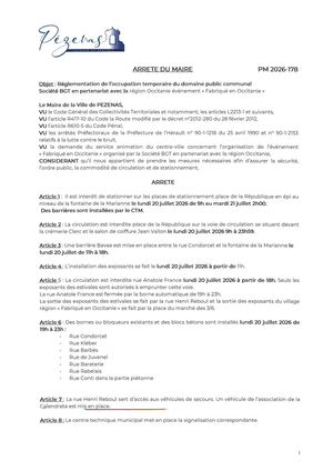 Arrêtés 03 07 2026