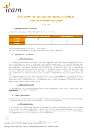 2024 Modalités De Candidature, Allocations, Critères D’attribution Bourse Erasmus+ Strasbourg Europe
