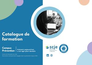 Catalogue de formation - Campus Prévention