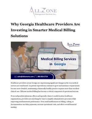 Why Georgia Healthcare Providers Are Investing in Smarter Medical Billing Solutions