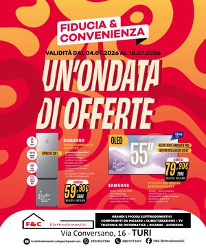 Volantino Fiducia & Convenienza Luglio F&c Elettrodomestici Di Cafagno