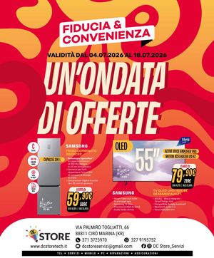 Volantino Fiducia & Convenienza Luglio Dc Store