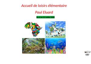Planning élémentaire Eluard juillet 2026