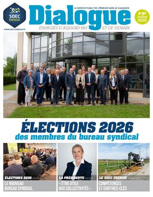 Journal d'information DIALOGUE n° 97 du SDEC ÉNERGIE, spécial Elections 2026 (Juillet 2026)