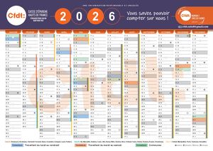 Calendrier Cfdt A4 2026