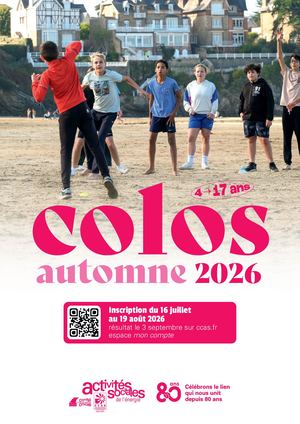 Affiche colos automne 2026