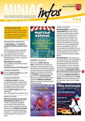 Miniac Infos n°20 - juillet août 2026