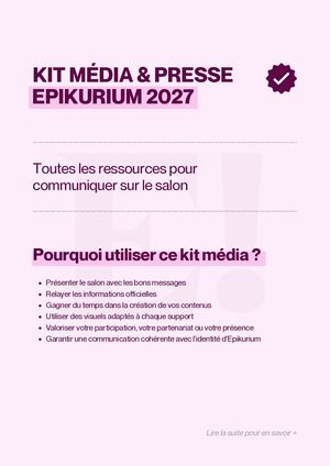 Kit Media Et Presse Epik27