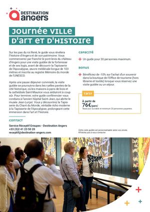 Fiches journées - Réceptif Groupes - Destination Angers