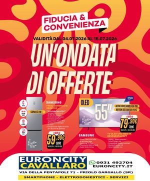 Volantino Fiducia & Convenienza Luglio Euroncity Cavallaro