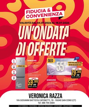 Volantino Fiducia & Convenienza Luglio Razza Elettrodomestici