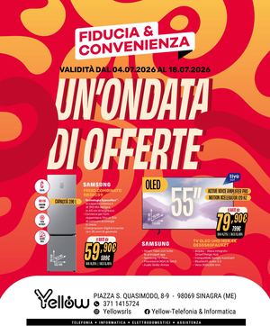 Volantino Fiducia & Convenienza Luglio Yellow
