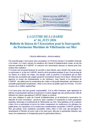 Aspmv~lettre De La Darse N°16