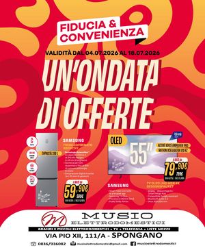 Volantino Fiducia & Convenienza Luglio Musio Elettrodomestici