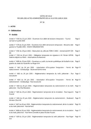 Recueil N° 36
