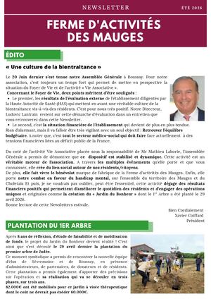 Newsletter Ferme des Mauges été 2026