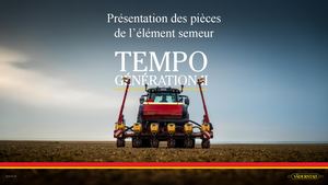 Présentation pièces élément semeur Génération II