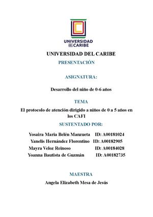 Trabajo Final Desarrollo Del Niño De 0 6