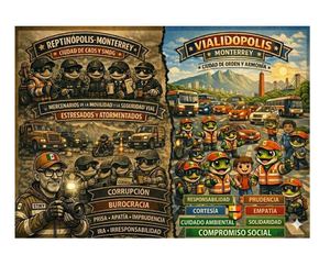 Reptilópolis Monterrey Vs Vialidópolis Monterrey Por Stiky.IA 2026