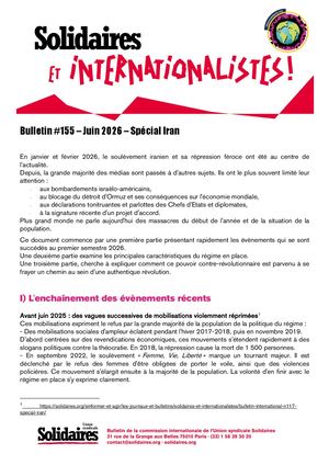 2026 06 #155 Bulletin Spécial Iran V2