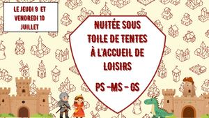 Nuitée Sous Toile De Tentes à L’accueil De Loisirs Compressed