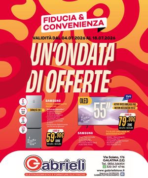 Volantino Fiducia & Convenienza Luglio Gabrieli