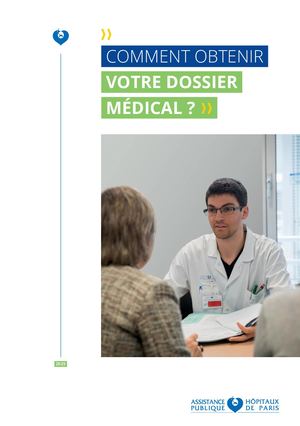 Dépliant Comment Obtenir Votre Dossier Médical 2025