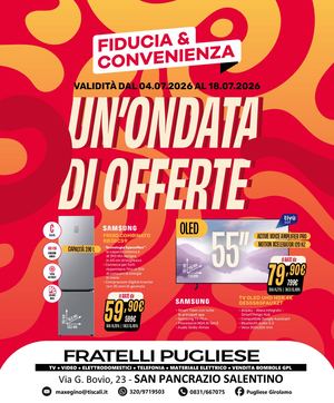 Volantino Fiducia & Convenienza Luglio Pugliese
