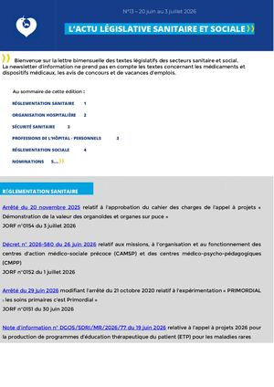 Actu Legislative N13 2026