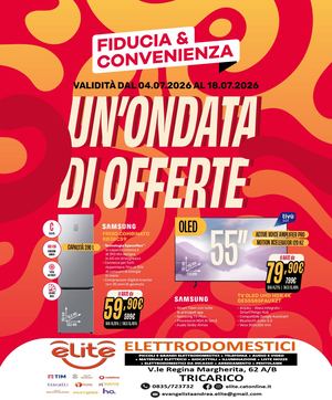 Volantino Fiducia & Convenienza Luglio Elite Elettrodomestici