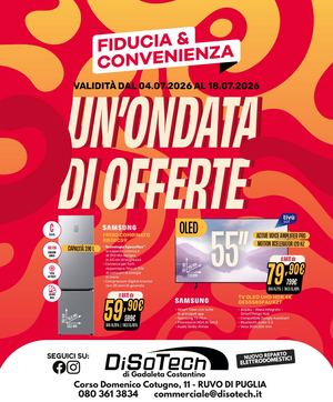 Volantino Fiducia & Convenienza Luglio Disotech Di Gadaleta Costantino
