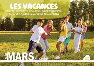 Plaquette Vacances été 2026