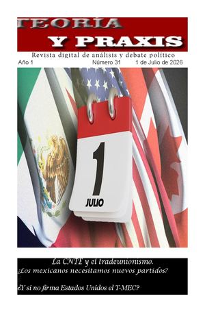 Teoría Y Praxis # 31 De Julio De 2026