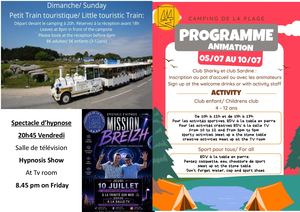 Programme été Semaine 1