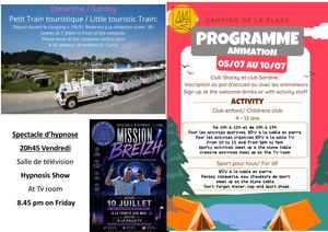 Programme été Semaine 1
