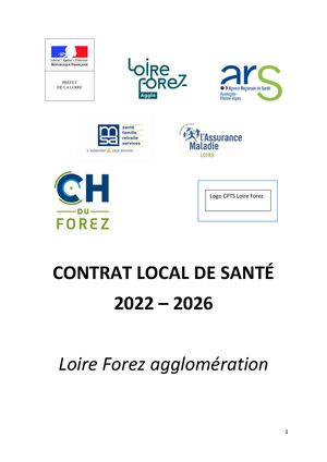 Contrat local de santé Loire Forez Agglomération