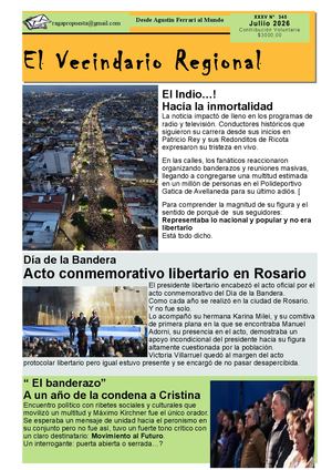 Julio 2026 El Vecindario