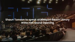 Shaun Tomson to speak at Newport Beach Library Witte Hall Grand Opening