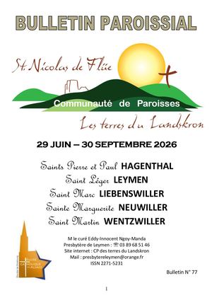 Bulletin N° 77 Livret