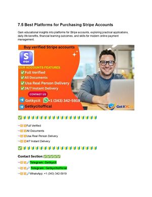 Unlocking The Benefits Of Verified Stripe Accounts