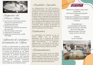 Folleto Tríptico Proyecto Cep