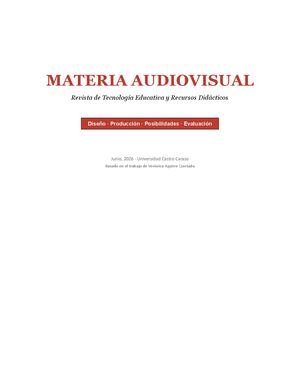 Revista Material Audiovisual Educativo