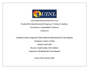 Yuleisy Castillo Cuadro Comparativo Realizado