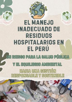 El manejo inadecuado de residuos hospitalarios en el perú